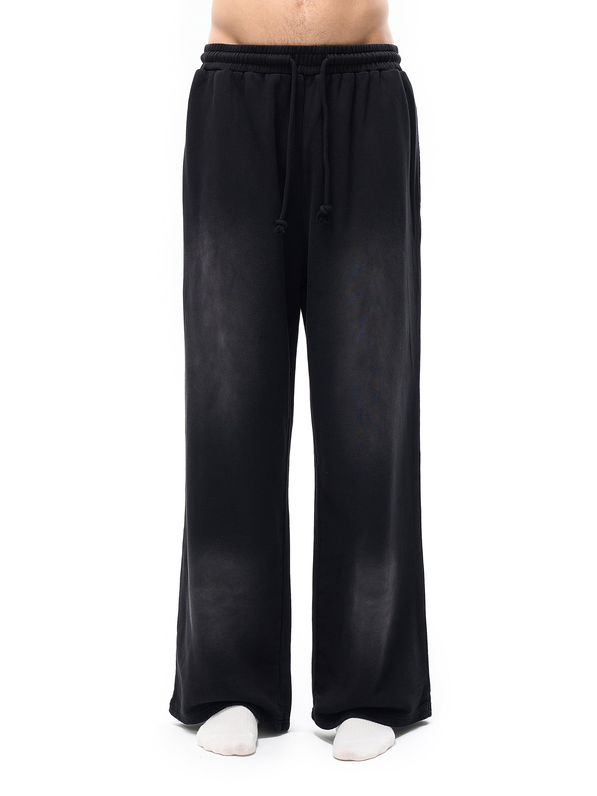 Effortless Athleisure Pure Cotton Handcrafted Monkey Wash Loose fit Sweatpants