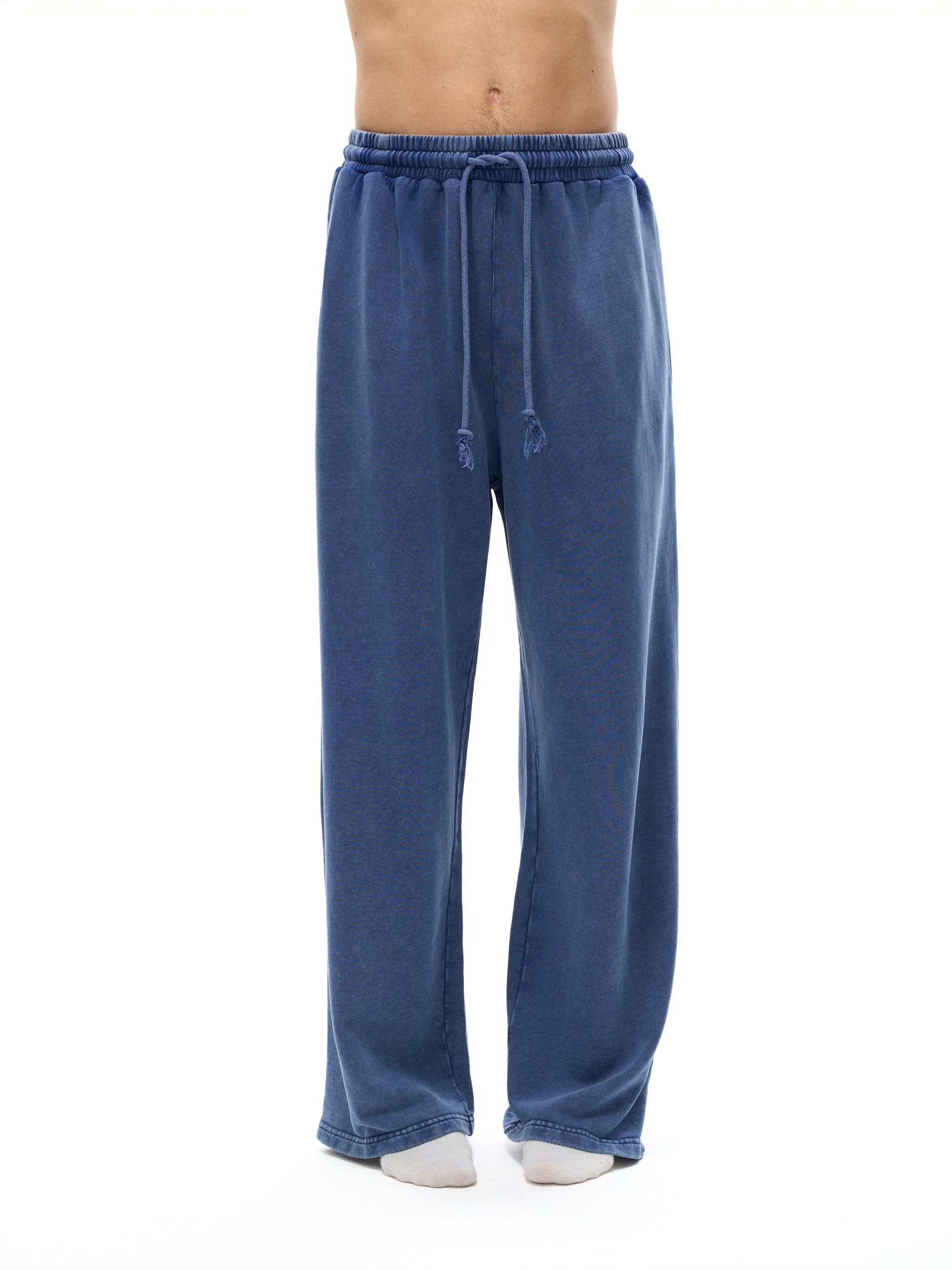 Acid Wash Straight Leg Pants - 360 GSM